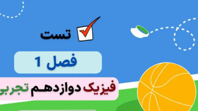 سوالات تست کنکور فصل اول فیزیک دوازدهم تجربی با جواب (۹۸ تا ۱۴۰۳)