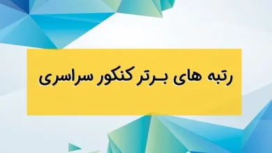نفرات و رتبه های برتر کنکور ۱۴۰۴ با تصاویر